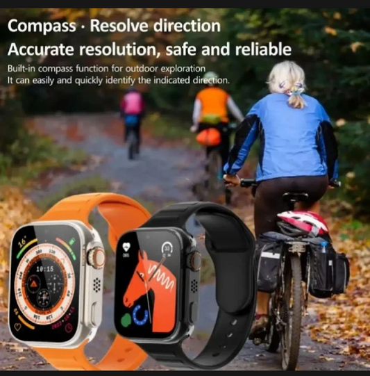 Ultra Smart Watch Bundle with 7-in-1 Interchangeable Straps